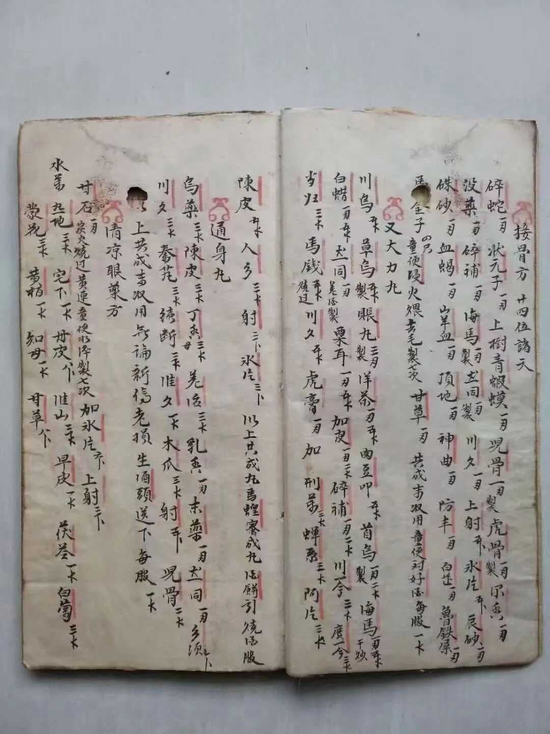 清代名师手抄秘本《大打丸药驳骨总方》百道跌打正骨良方(2)