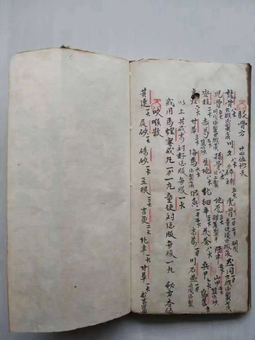 清代名师手抄秘本《大打丸药驳骨总方》百道跌打正骨良方(9)
