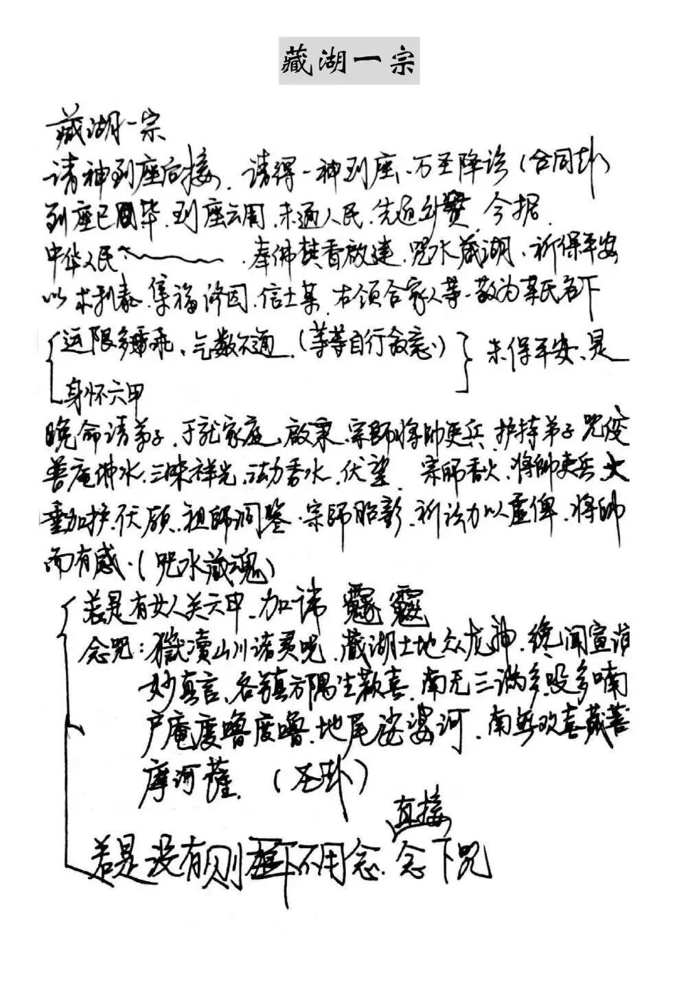赣派普庵符咒秘本《江西普庵法本》  ｜民间法教普庵派古本(7)