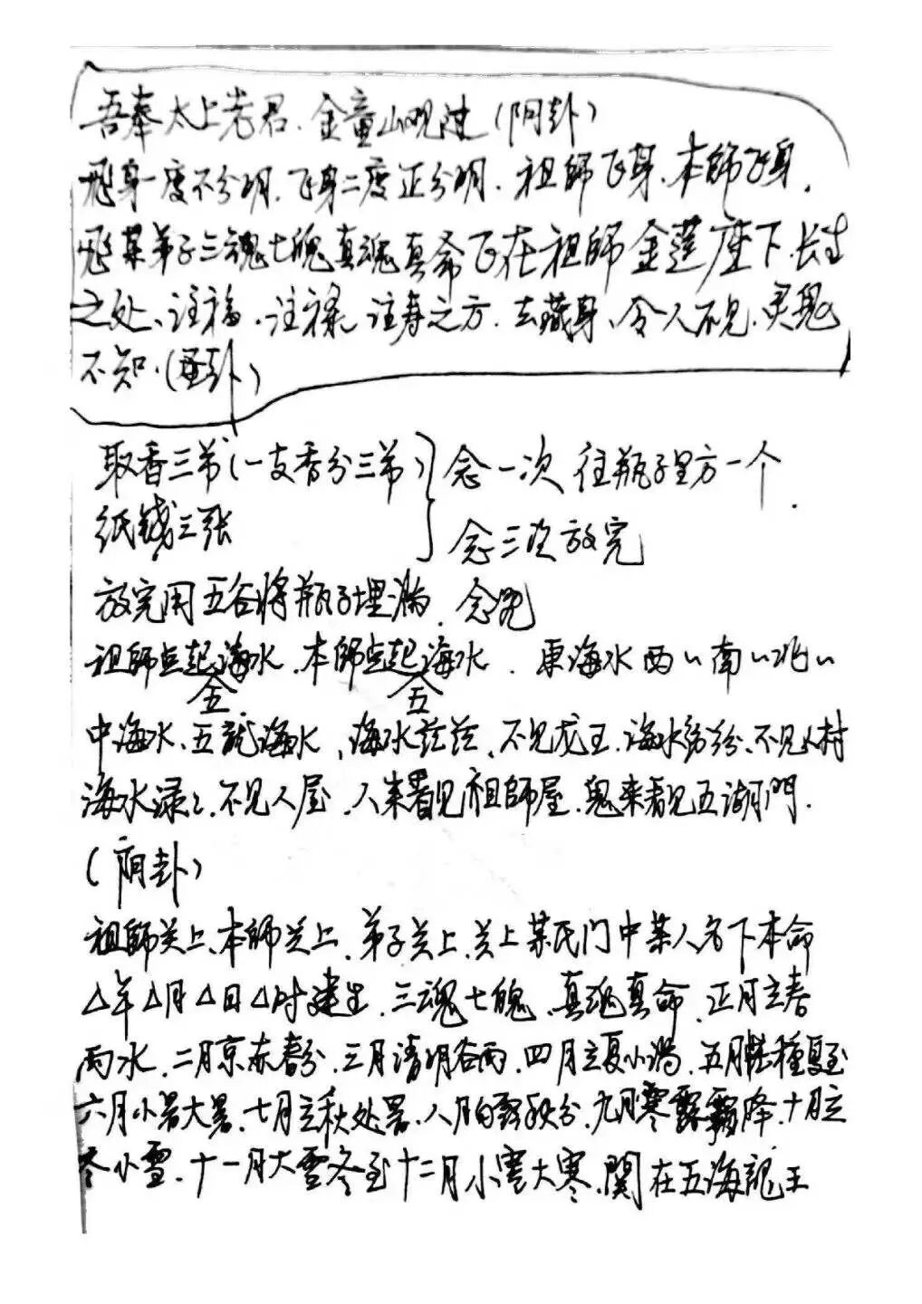 赣派普庵符咒秘本《江西普庵法本》  ｜民间法教普庵派古本(8)