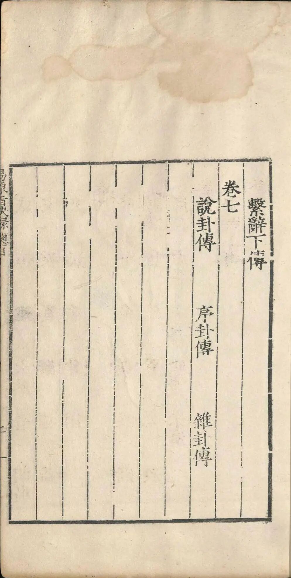 明嘉靖四十一年《周易象旨决录》:熊过撰熊迥校,汉易象学专著,私识一卷,考订经传、阐象旨定本(5) 明嘉靖四十一年《周易象旨决录》:熊过撰熊迥校,汉易象学专著,私识一卷,考订经传、阐象旨定本(5)
