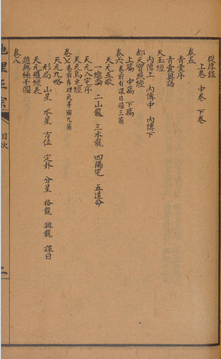 蒋国宗校订地理正宗残本，嘉庆木板，留存青囊、葬书、疑龙经三部古地理文献(3)